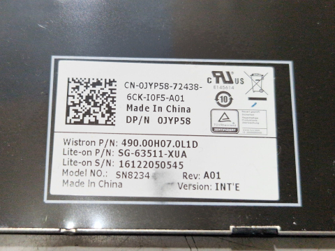 Tastatura Laptop Dell Inspiron 15 3552 5100 3551 3558 DP/N 0JYP58 SN8234 Layout US, Second Hand [3]