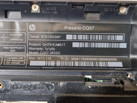 Tastatura Laptop HP Compaq Presario CQ57 HP P/N 646125-B31 US, Second Hand [2]