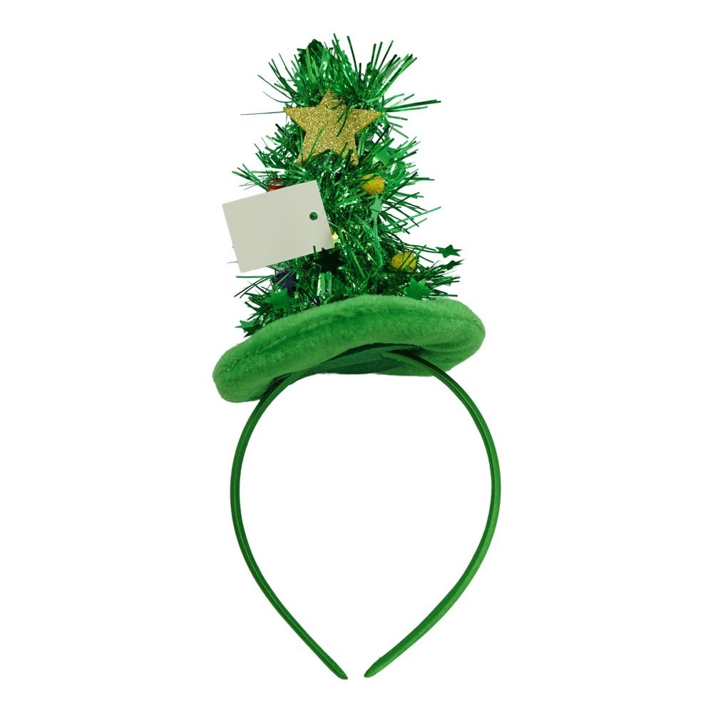 Costume Craciun - Bentita/cerc brad de Craciun, culoare verde, marime standard, Flippy