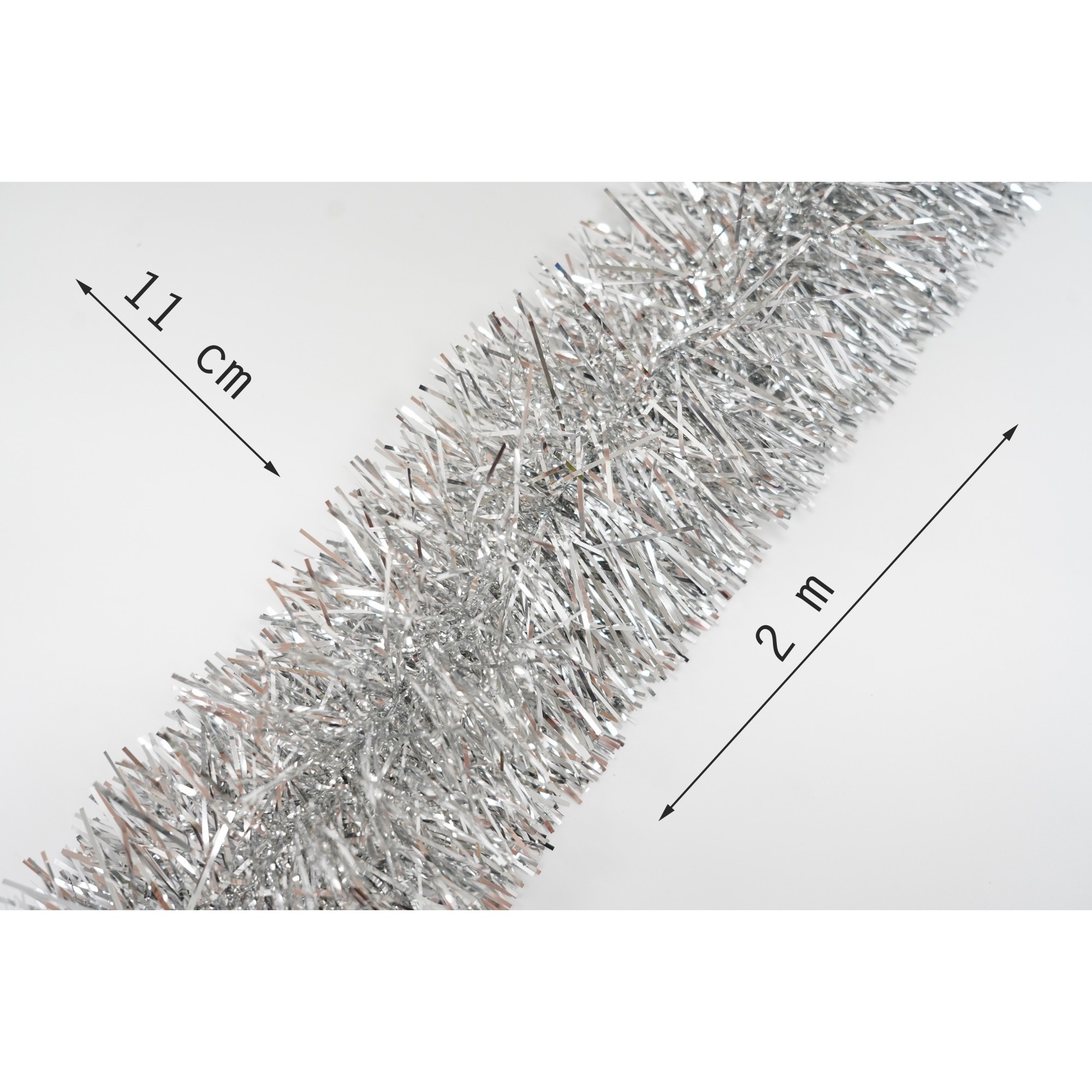 Beteala Craciun, Flippy, argintiu, marimea: 2 m x 11 cm material:folie PVC, interior/exterior [6]