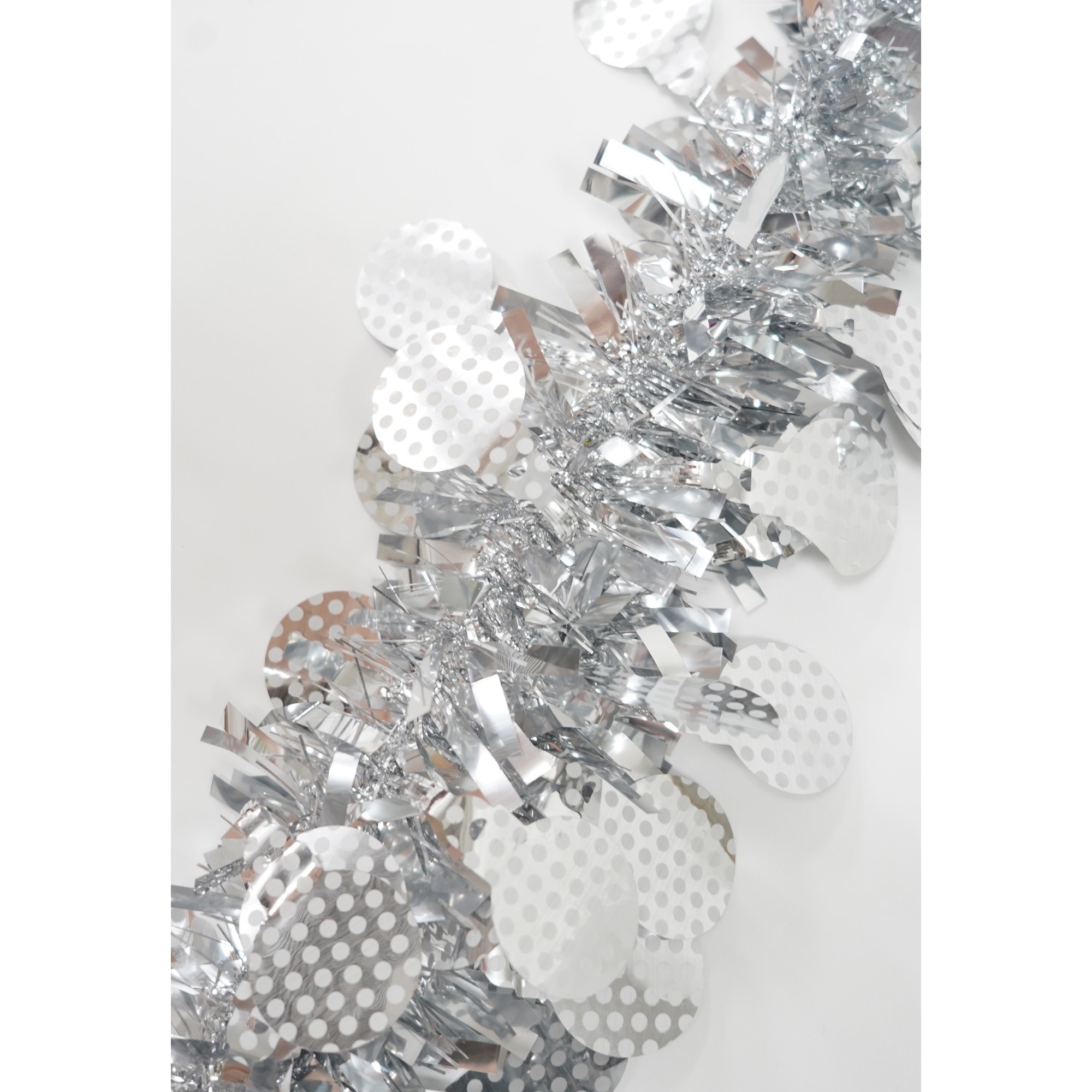 Beteala Craciun, Flippy, argintiu, marimea: 2 m x 11 cm x 9 cm material:folie PVC, interior/exterior [10]