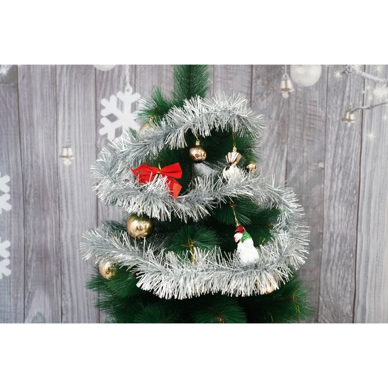 Beteala Craciun, Flippy, argintiu, marimea: 2 m x 9 cm material:folie PVC, interior/exterior [9]