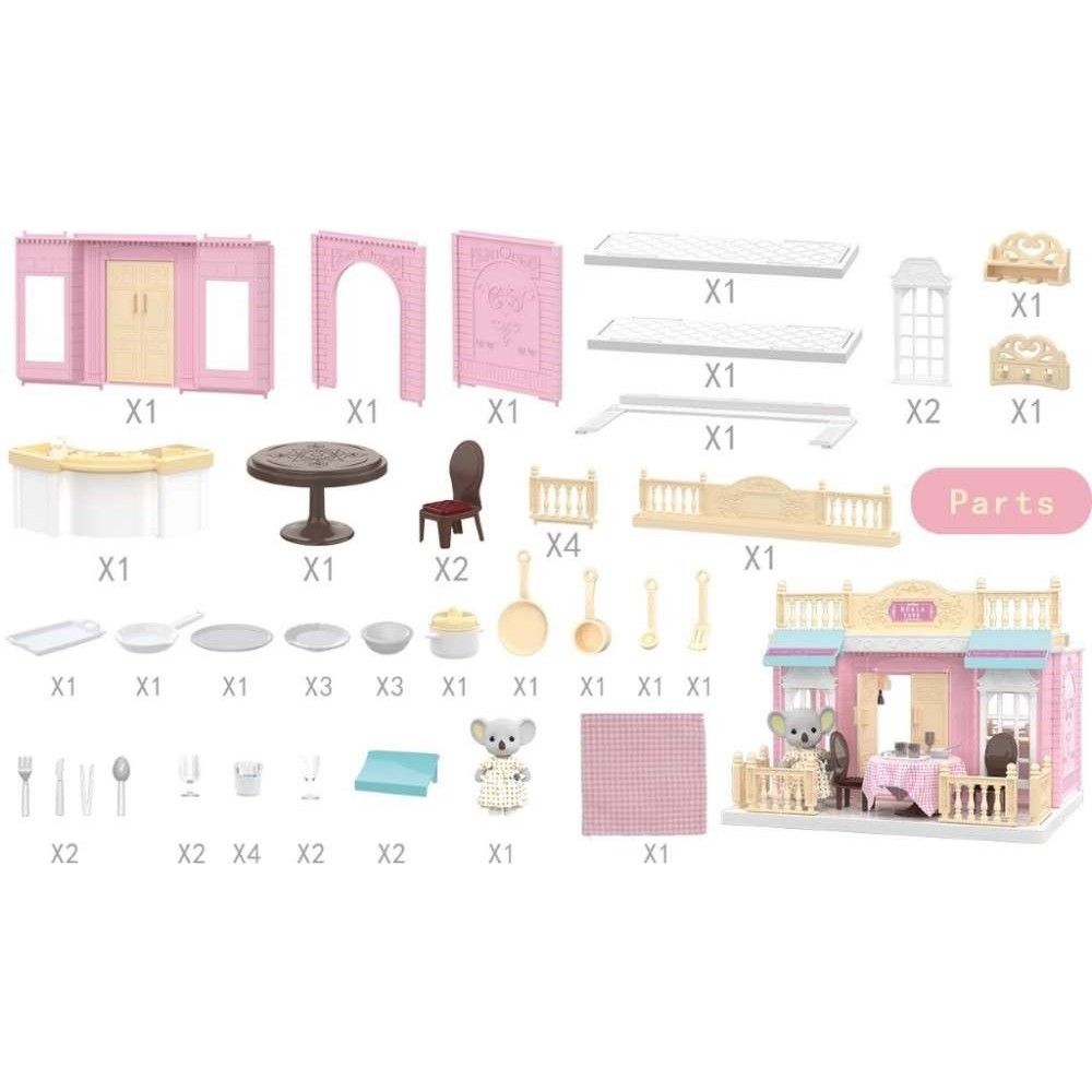 Bucatarie pentru papusi cu mobilier si figurina [5]