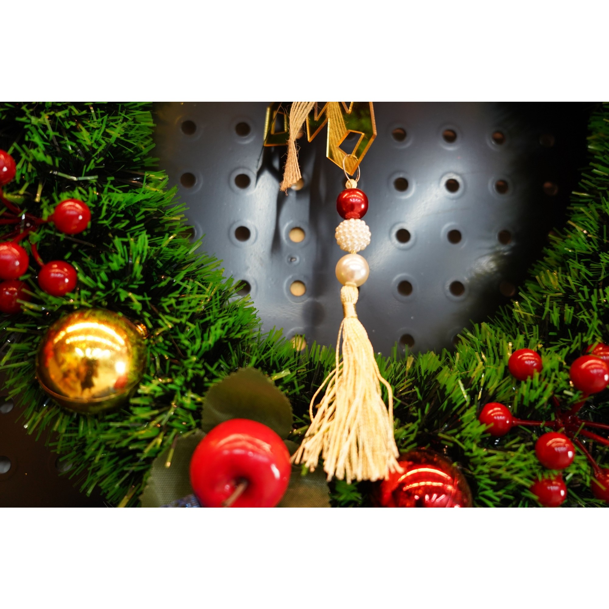 Ornament brad, Flippy, Fulg de nea, Auriu, Lucios, 16*30CM, Acril, Interior/ Exterior [4]