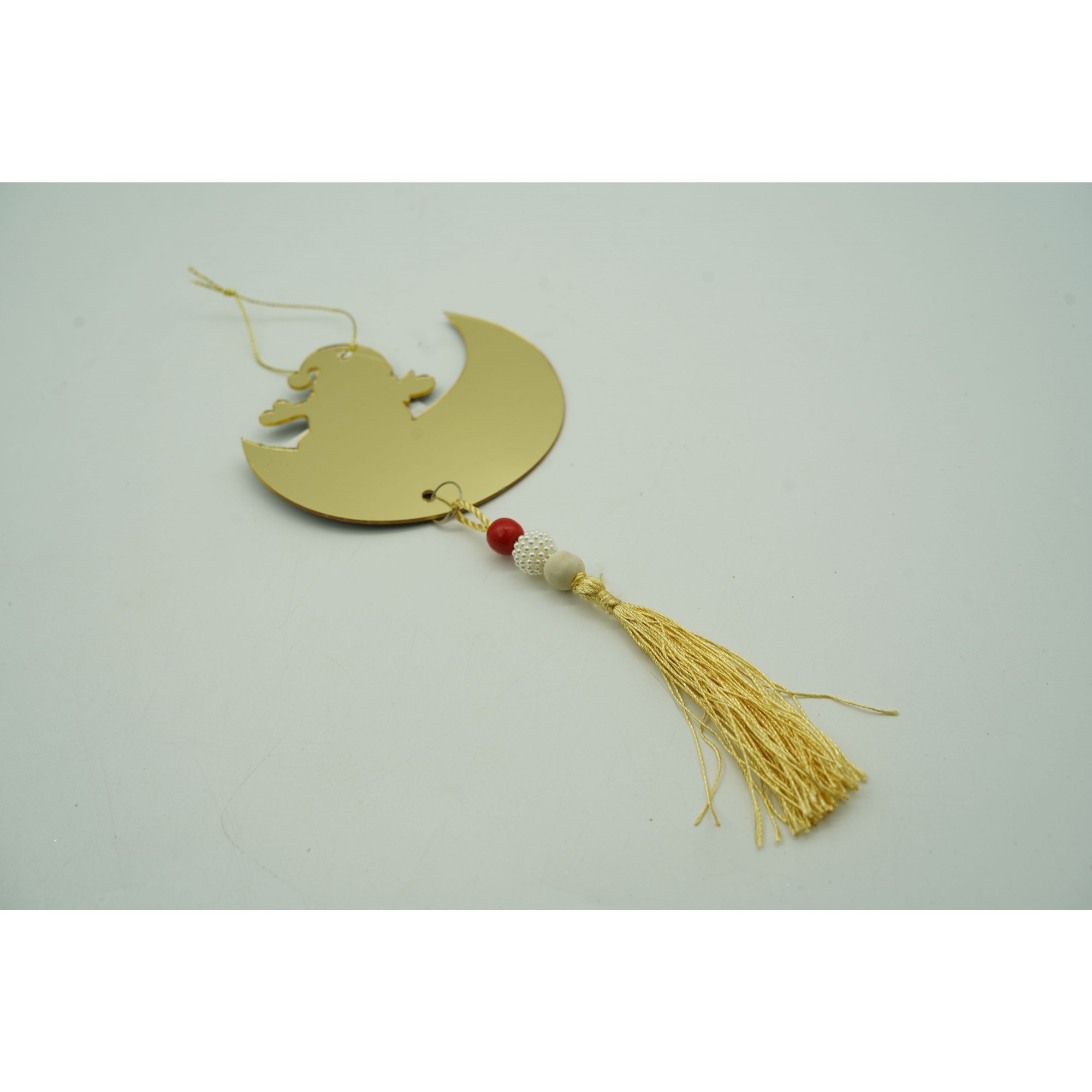 Ornament brad, Flippy, Luna, Auriu, Lucios, 10*25CM, Acril, Interior/ Exterior [5]