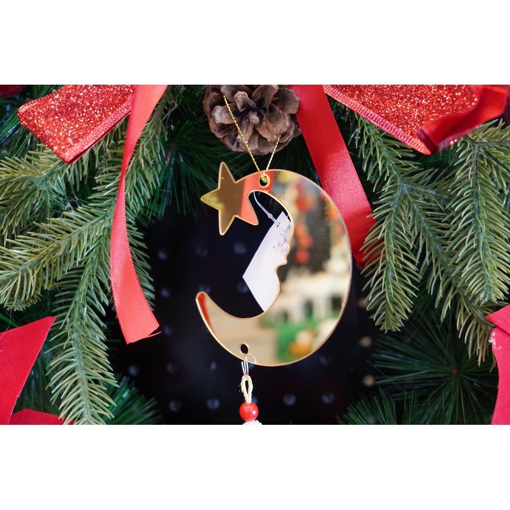 Ornament brad, Flippy, Luna, Auriu, Lucios, 10*25CM, Acril, Interior/ Exterior [7]