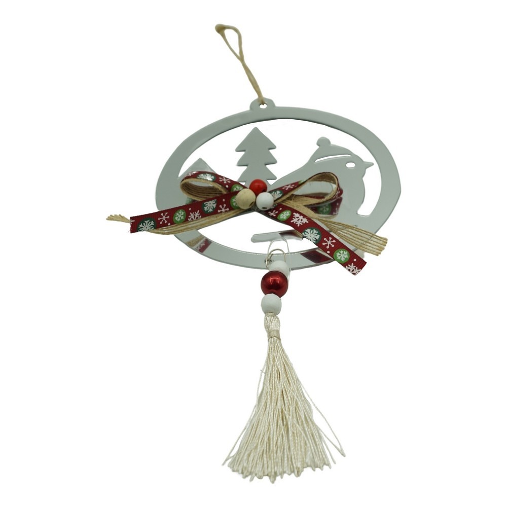 Ornamente Brad - Ornament brad, Flippy, Pasare, Argintiu, Lucios, 14*26CM, Acril, Interior/ Exterior