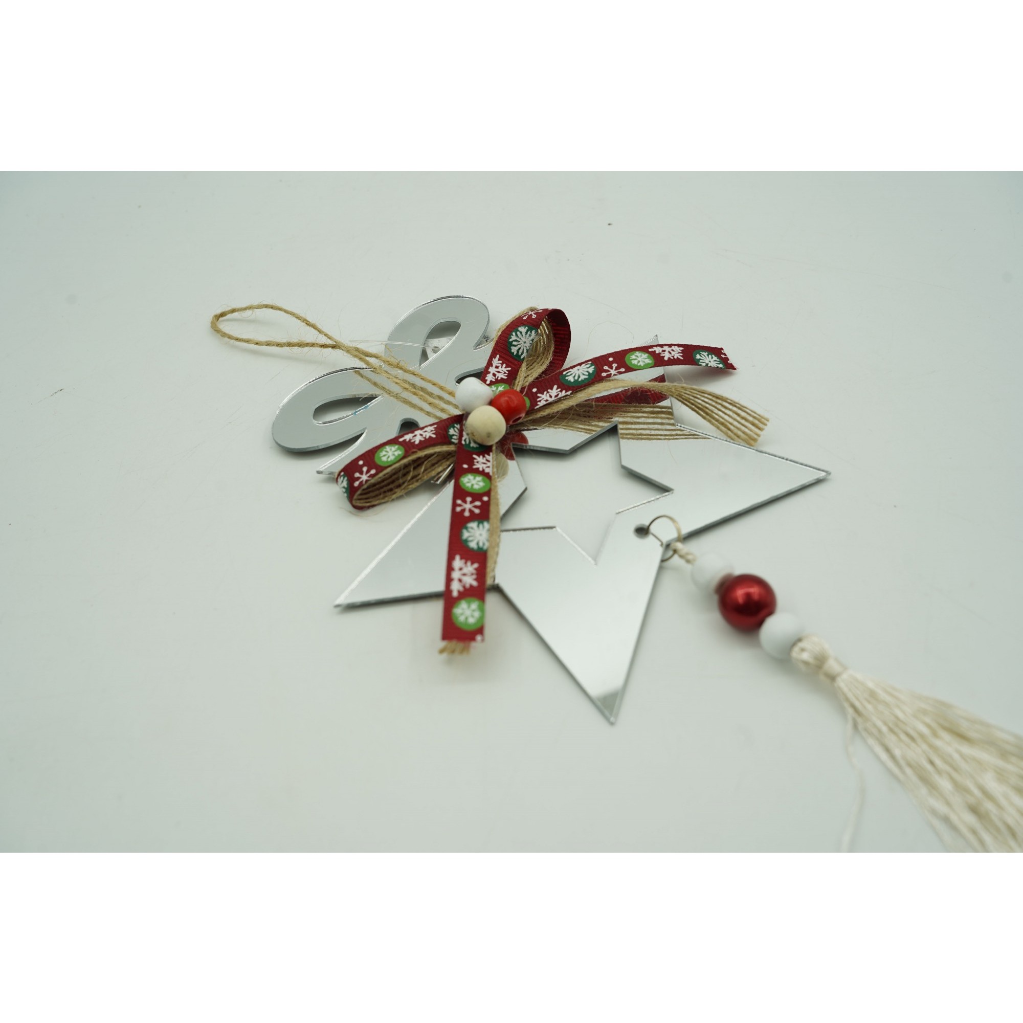 Ornament brad, Flippy, Stea, Argintiu, Lucios, 14*26CM, Acril, Interior/ Exterior [2]