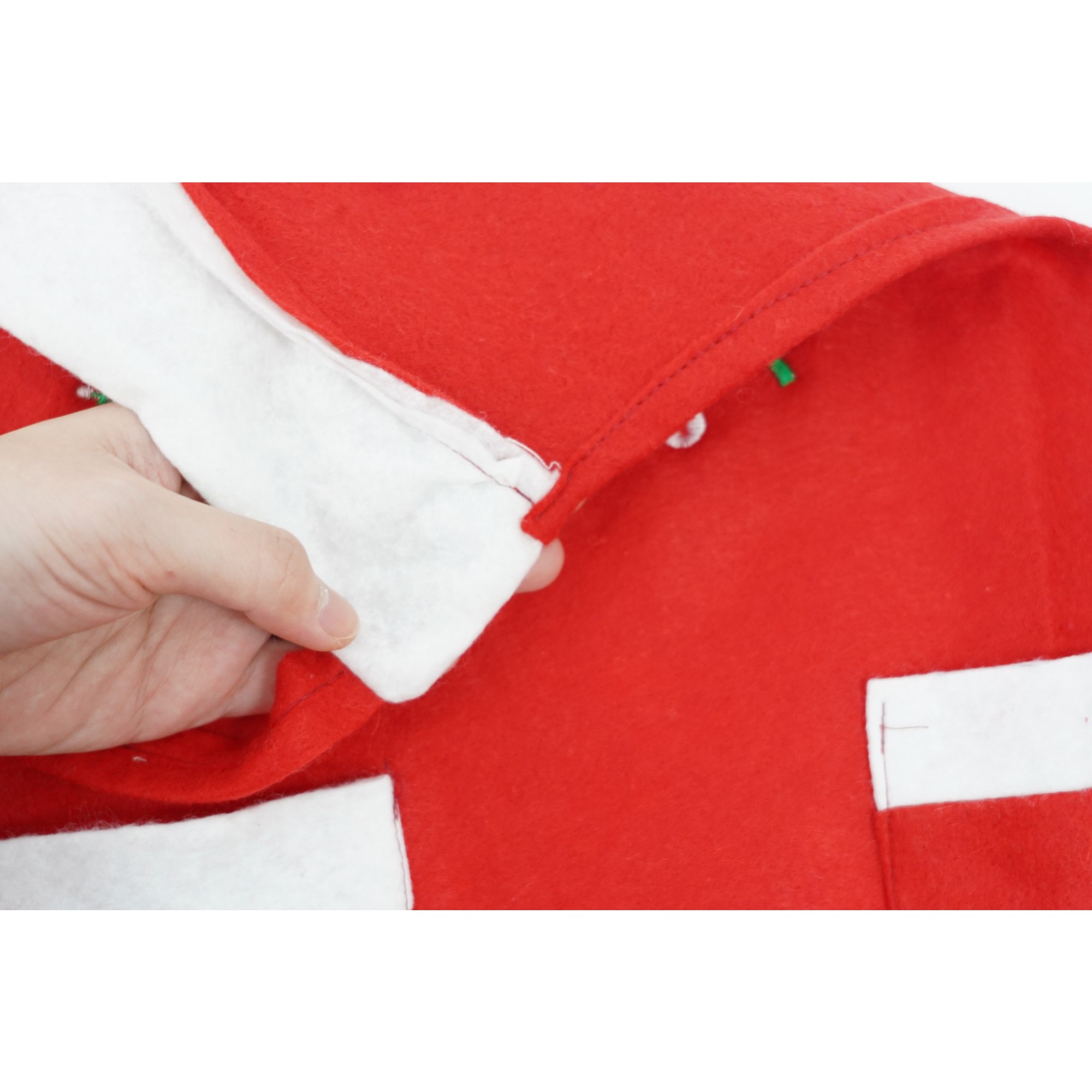 Sort Craciun, Flippy,cu inscriptie Marry Christmas, rosu, pentru adulti, poliester [5]