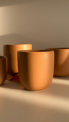 150ml - cappucino - Pahar ceramic 150 ml pentru cappuccino | Glazurat manual