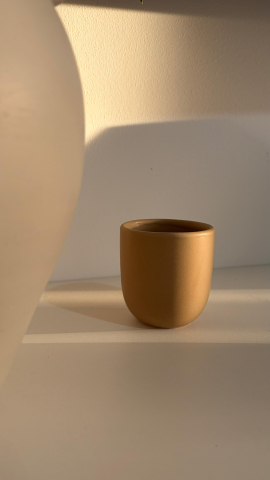 Pahare ceramice - Pahar ceramic 150 ml pentru cappuccino | Glazurat manual