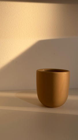 Pahar ceramic 250 ml – glazurat manual, pentru flat white, latte sau cafea zilnică