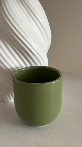 250ml - flatwhite latte - Pahar ceramic 250 ml pentru cafea | Glazurat manual premium