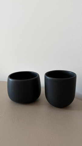330ml - latte, ceai - Pahar ceramic 330 ml pentru cafea sau ceai | Handmade