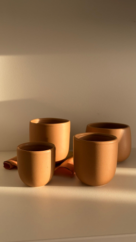 Pahare ceramice - Pahar ceramic 330 ml pentru cafea sau ceai | Handmade
