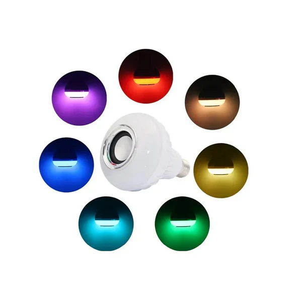 Bec LED Muzical cu Difuzor Bluetooth și Telecomandă [3]