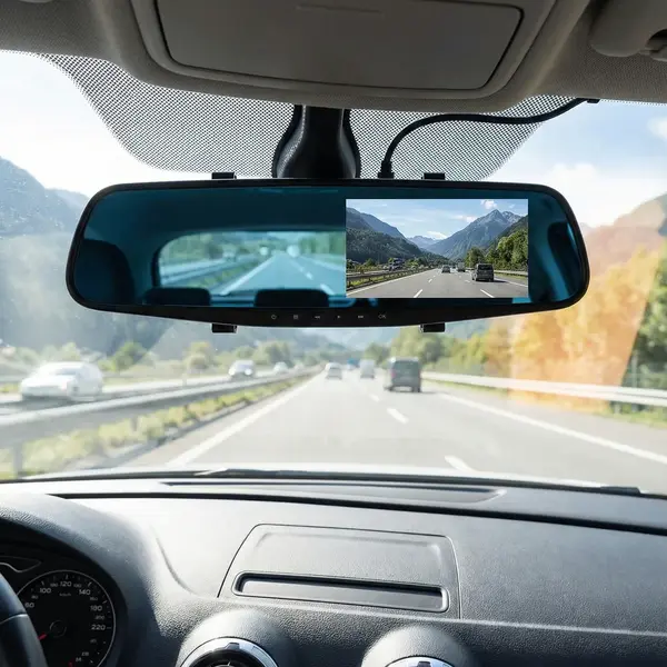 Oglindă Auto cu Cameră DVR Full HD – Ecran LCD, Unghi 120°, Senzor de Mișcare și Night Vision [3]
