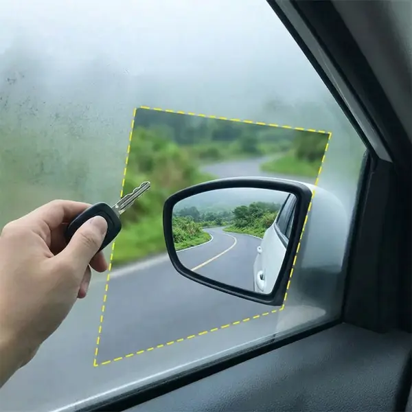 Set 4 Folii Protecție Auto Anti-Ploaie și Anti-Aburire – Vizibilitate HD pentru Oglinzi și Geamuri [3]