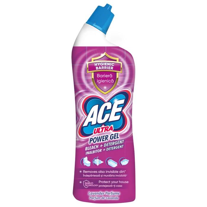 Produse pentru casa - Ace Ultra Power Gel, cu inalbitor, lavanda, 750 ml