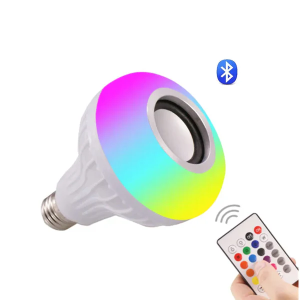 Proiectoare LED si Iuminat Inteligent - Bec LED Muzical cu Difuzor Bluetooth și Telecomandă
