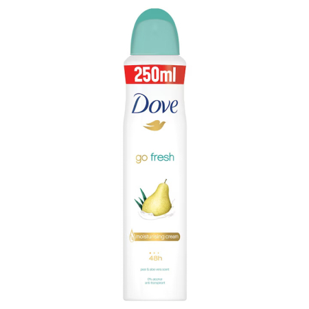 Deodorante spray - Deodorant spray Dove Go Fresh Pear & Aloe Vera, 250 ml