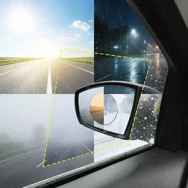 Set 4 Folii Protecție Auto Anti-Ploaie și Anti-Aburire – Vizibilitate HD pentru Oglinzi și Geamuri [3]