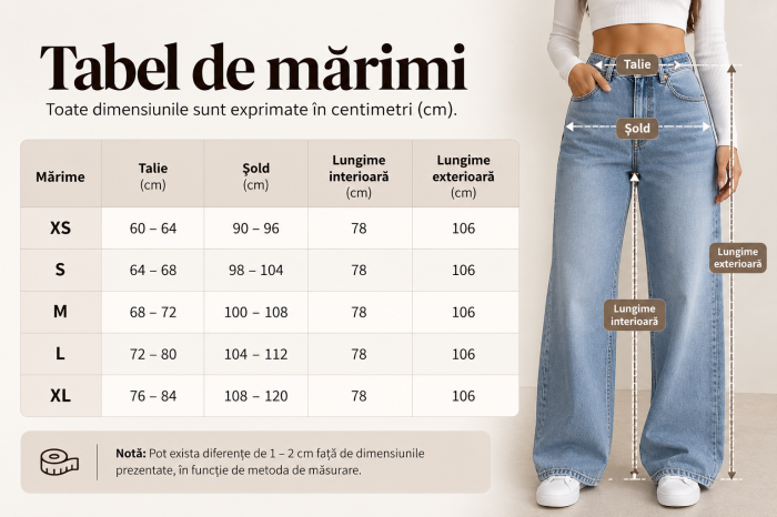 Blugi Perfect Shape wide leg cu efect de modelare [4]