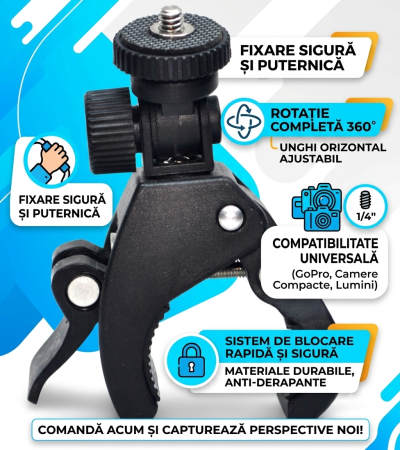 Suport camera foto pentru bicicleta si alte suprafete [2]