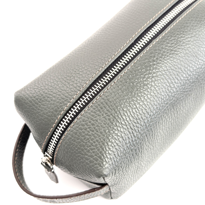 Neceser din piele Verde - Mlaștină [3]