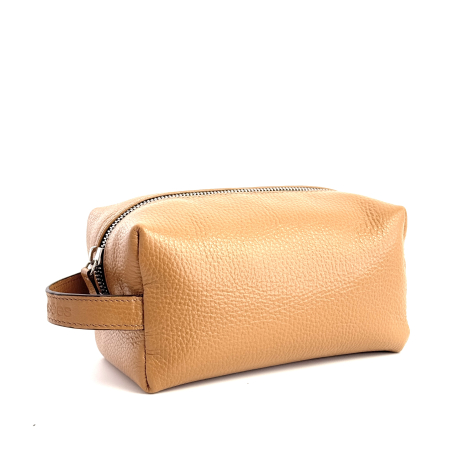 Neceser cosmetice - Neceser din piele Camel