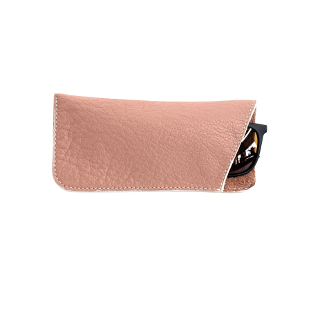 Etui & portcarduri - Husă ochelari ”Sleeve” Roz Pudrat