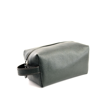 Neceser cosmetice - Neceser din piele Verde - Mlaștină