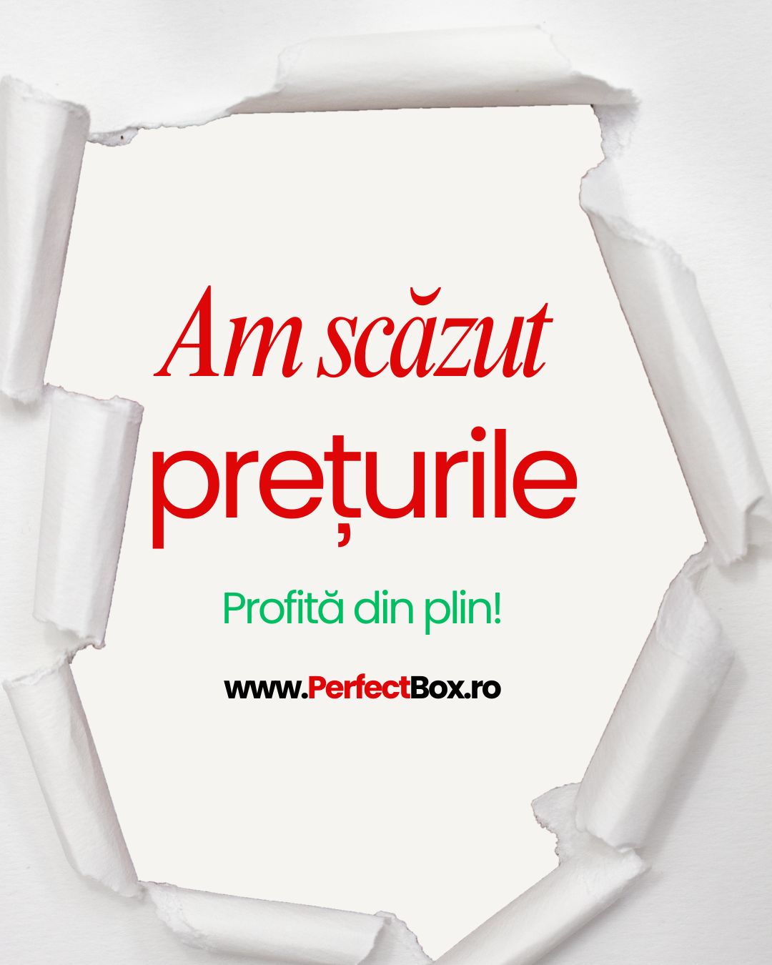 Am scazut preturile pe PerfectBox.ro