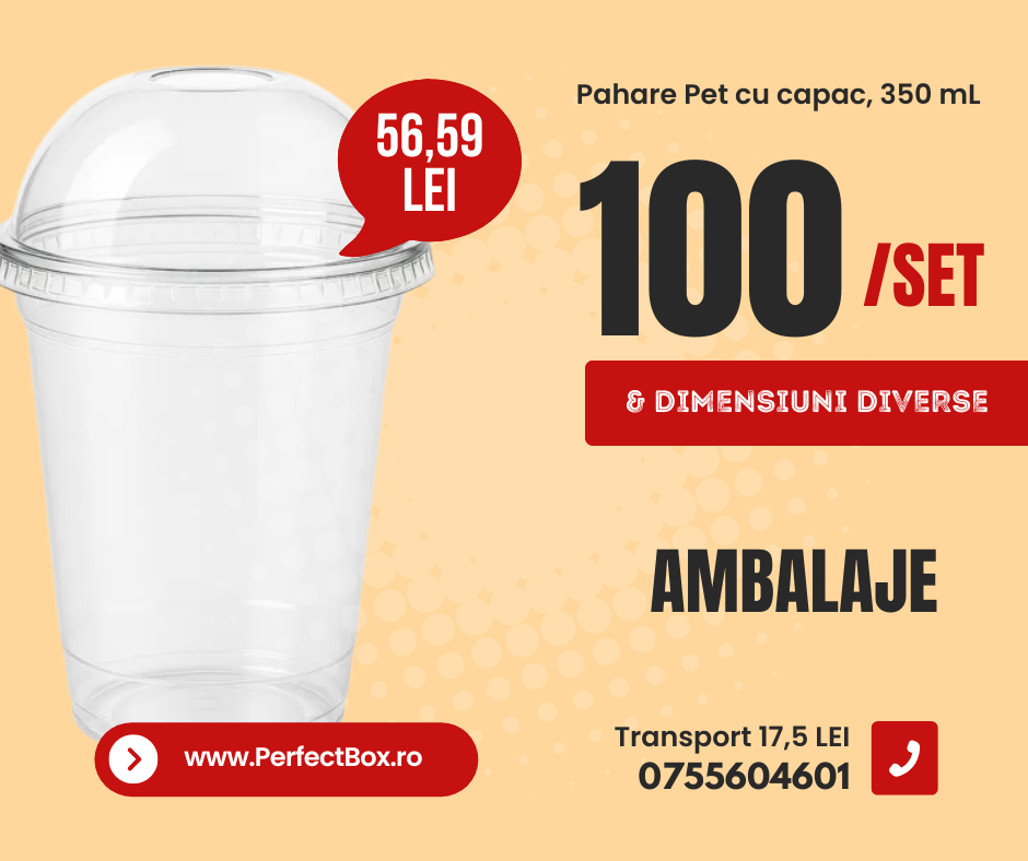 Ai vazut colectia noastra de pahare pet?