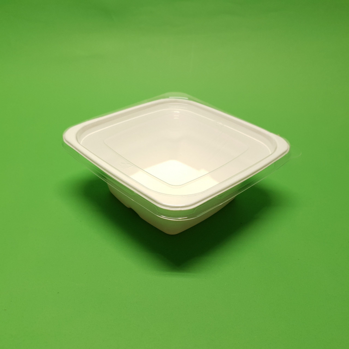 Bol salata bio din trestie de zahar cu capac 32oz 50buc/set [3]