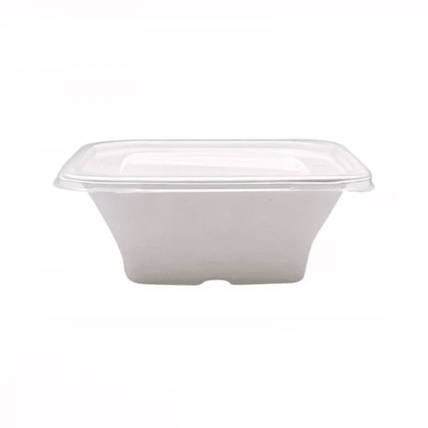 Bol salata bio din trestie de zahar cu capac 32oz 50buc/set [1]