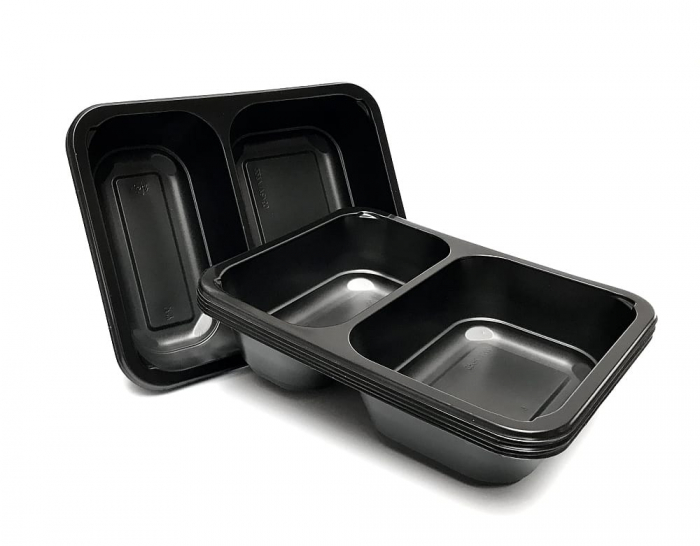 Caserola meniu pp doua compartimente 50 buc/set [1]