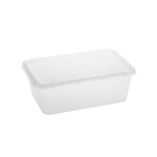 Caserola microunde 1000 ml pp transparenta cu capac 50 buc/set [1]