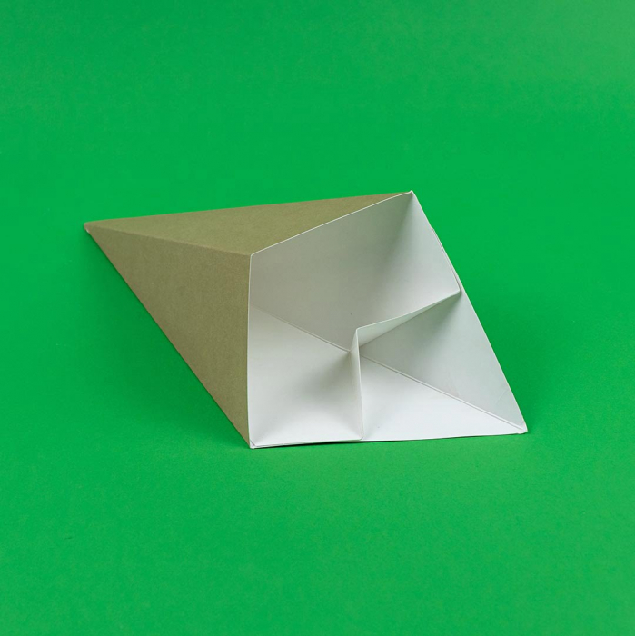 Con carton 250cc kraft pentru cartofi cu sosiera 100 buc/set [2]
