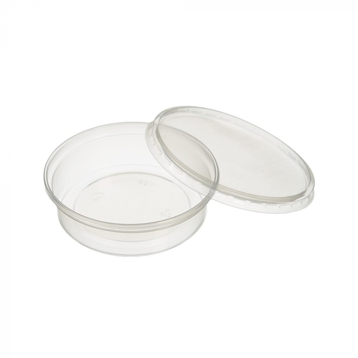 Cupa pt. sos 125 ml rotunda 100/set (+cap) [2]