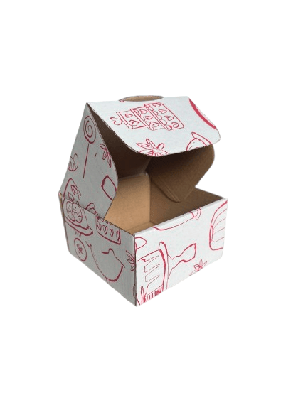 Cutie autoformare 100 buc/set alb pretiparit 100x100x60 mm [2]
