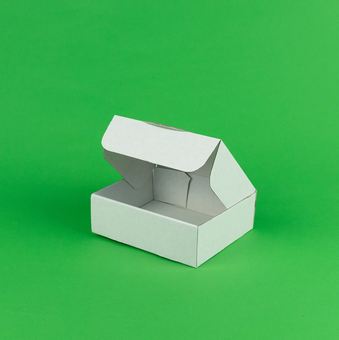 Cutie burger autoformare, 100 buc/set alb 95x95x75 mm [2]