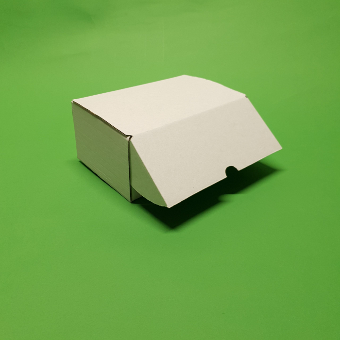 Cutie burger cu separator de cartofi 100 buc/set alb 220x140x110 [3]