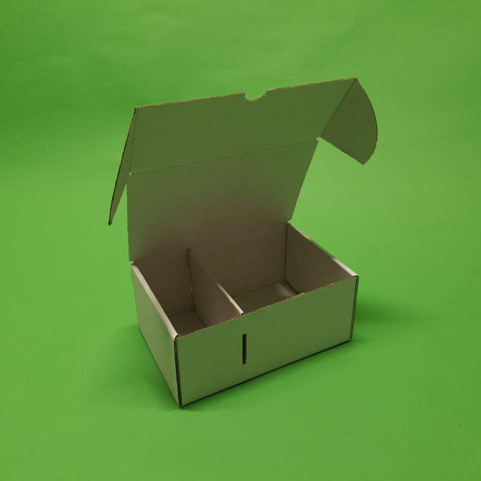 Cutie burger cu separator de cartofi 100 buc/set folie 180x120x80 [2]