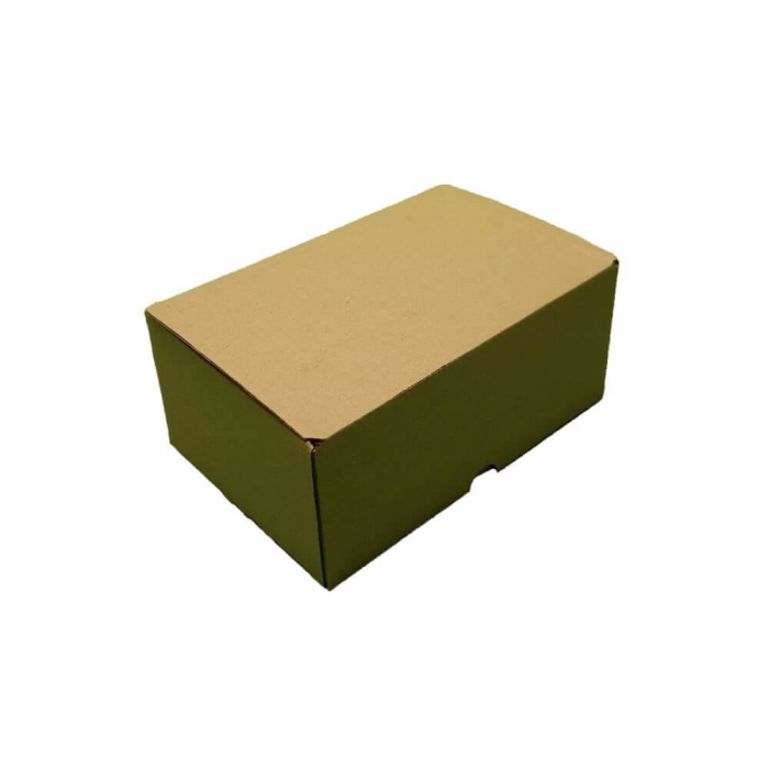 Cutie burger cu separator de cartofi 100 buc/set natur 180x120x80 [1]