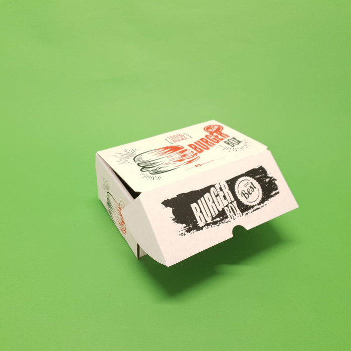 Cutie burger generic cu separator de cartofi 100 buc/set folie 180x120x80 [2]