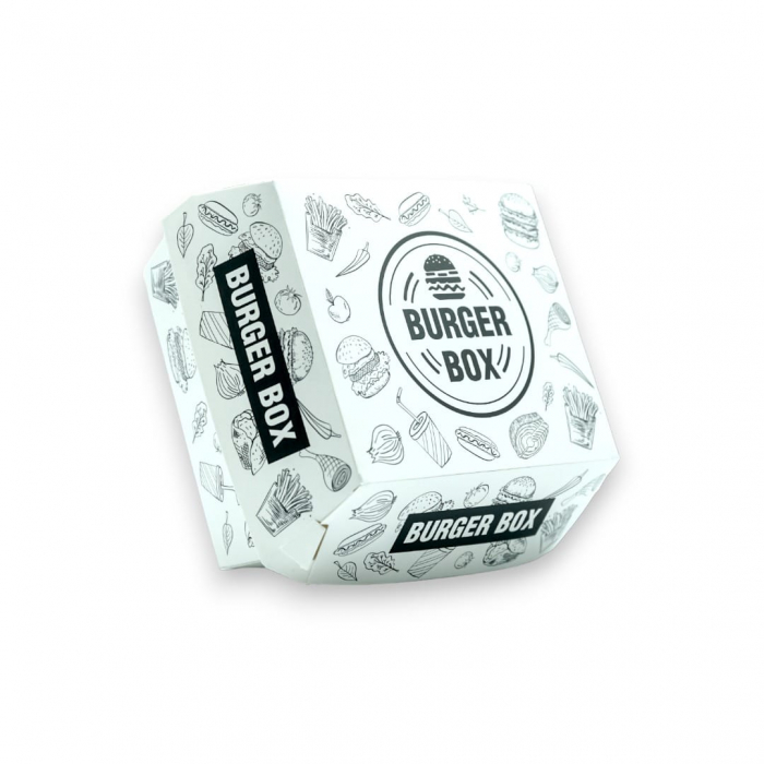 Cutie hamburger urban alba medie 100/set 115x115x90 [1]