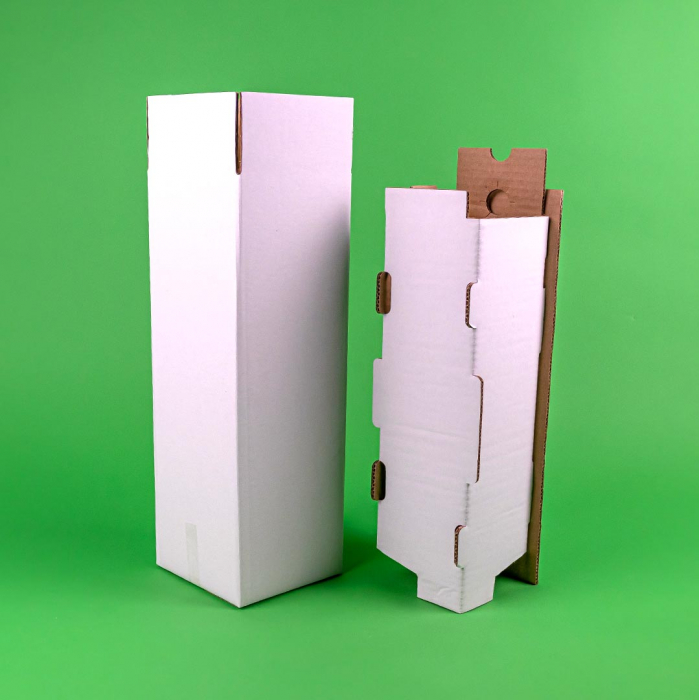 Cutii clasice de vin 2 sticle cu separator CO5 alb 260x130x295 50 buc/set [3]
