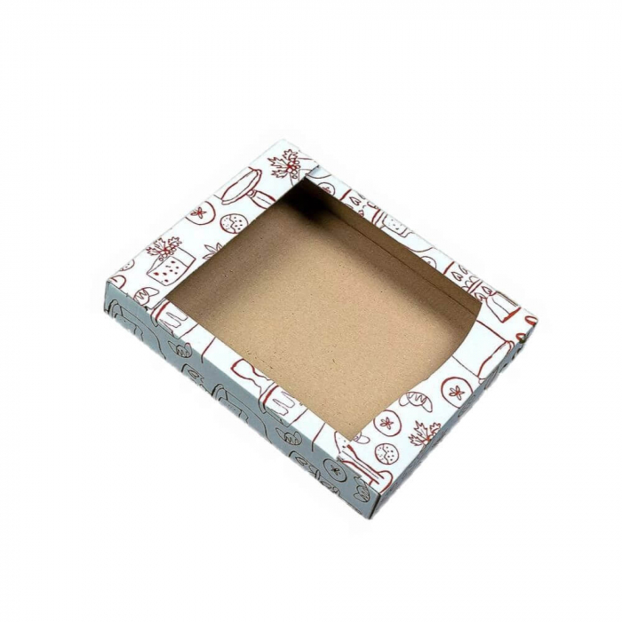 Cutii patiserie pretiparite 100 buc/set alb 270X220X40 mm [1]