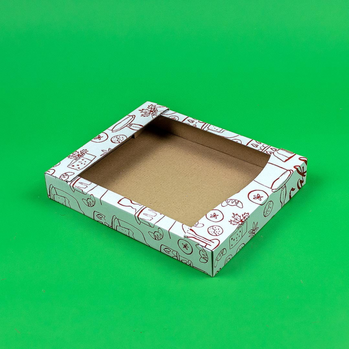 Cutii patiserie pretiparite 100 buc/set alb 270X220X40 mm [3]